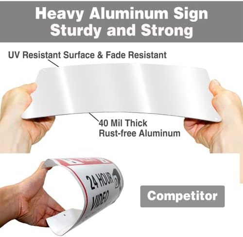 Custom Signs Outdoor Metal - 12 x 8 Personalized Aluminum Rust-Proof Entrance Garden Hazard Intersection Parking Signs, Decorative Sign