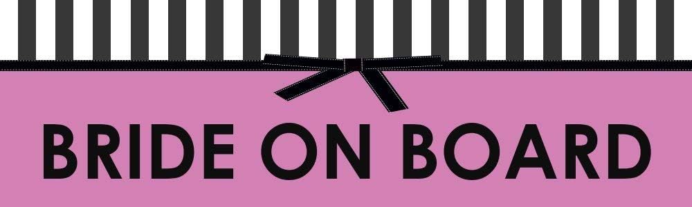 HZ Graphics Magnet Wedding Bride On Board Vinyl Magnetic Car Bumper Magnet Sticker 5"