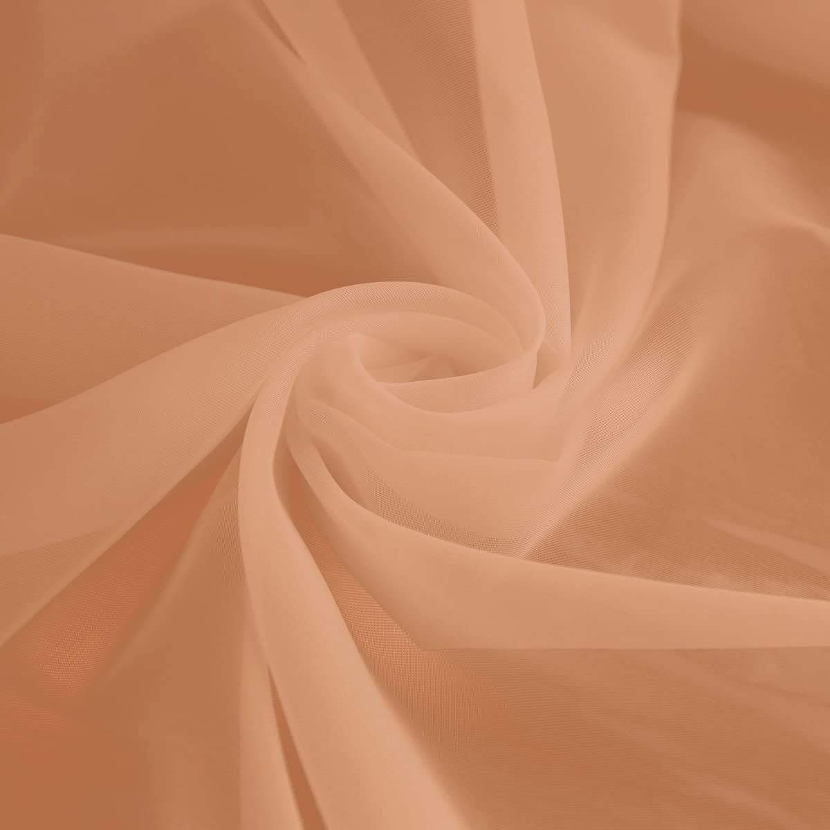 Window Brown Sheer Curtains 63 Inches Long 2 Panels Sheer Curtain Basic Rod Pocket Panel for Bedroom Children Living Room Yard Kitchen (Brown, 52" W x 63" L | 2 pcs)