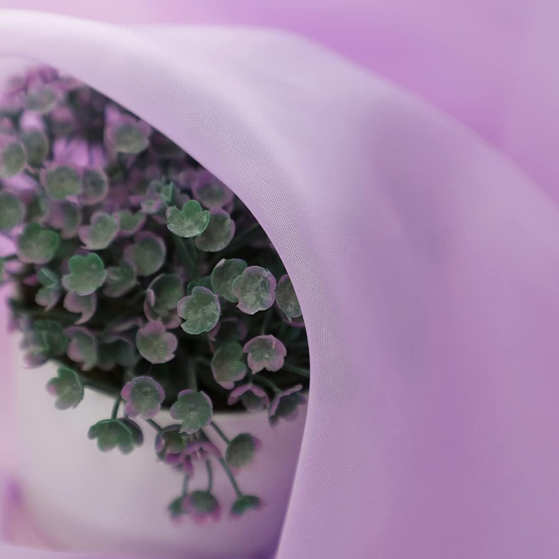 Window Purple Sheer Curtains 48 Inches Width 84 Inches Long 2 Panels Sheer Curtain Clear Curtains Basic Rod Pocket Panel for Home Living Room Bedroom Kids Room Yard Patio Parlor Sliding