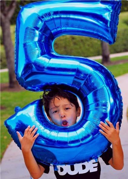 Giant Navy Blue 15 Balloon Number 40 Inch, 15 Number Balloons Birthday Supplies, 15 Year Old Birthday Party Celebration, 15 Balloons Graduations Anniversary Decorations