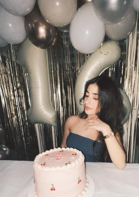 40 Inch Cream White Mylar Foil Number 16 61 Birthday Balloon, Digital Balloons for 16 Boy Girl Party Decorations Supplies, Big Helium Balloon Numbers for 61 Men Women Anniversary