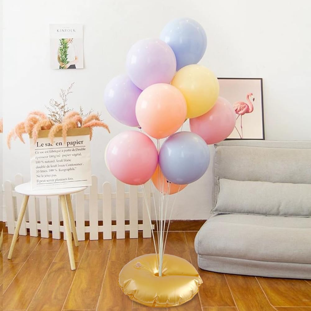 8 Pack Golden Water Bag for Wedding Arch Stands, Heavy Duty Water-Filled Base Weights for Party Backdrop Metal Frames, Thickened Water Fillable Base (3 PCS)