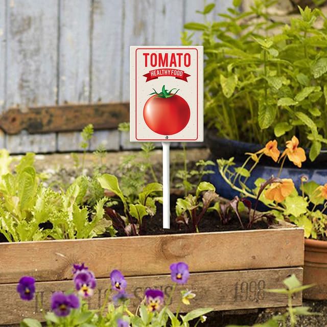 Eveokoki Aluminum Seed & Plant Labels - Plant Markes for Seedlings-Plant Tags for Pots - Garden Signs for Vegetable - Durable Markers for Plants Outdoor Waterproof - Garden Decor for Farmhouse