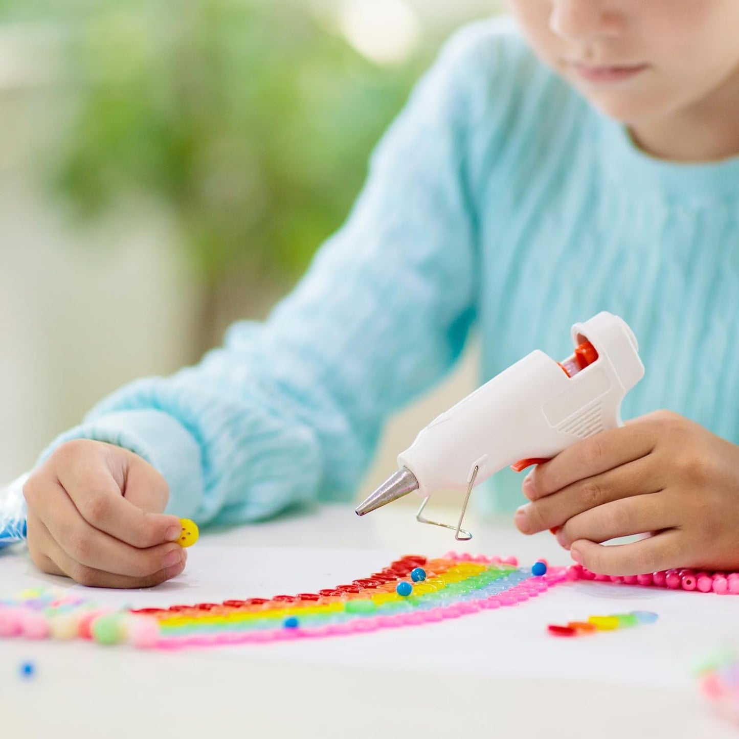 HARFINGTON 10pcs Hot Glue Sticks 0.28" Dia x 3.94" Long EVA Mini Hot Melt Adhesive Glue Stick for Hot Melt Gun Wood Plastic Glass Flowers Fabrics Foam, Red