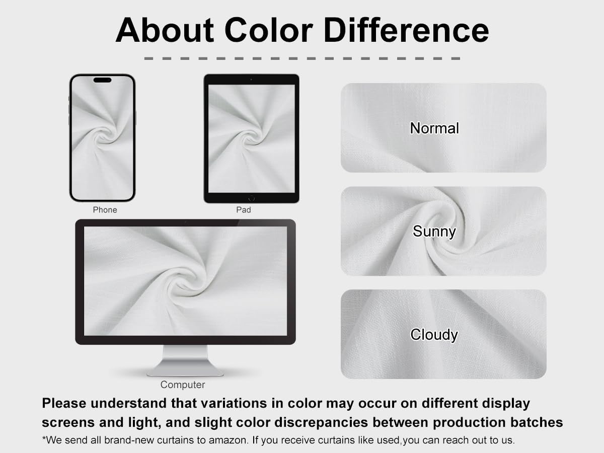 Vision Home White Pinch Pleated Semi Sheer Curtains Textured Light Filtering Window Curtains 102 inch for Living Room Bedroom Patio Rayon Blended Pinch Pleat Drapes with Hooks 1 Panel 60" Wx102 L