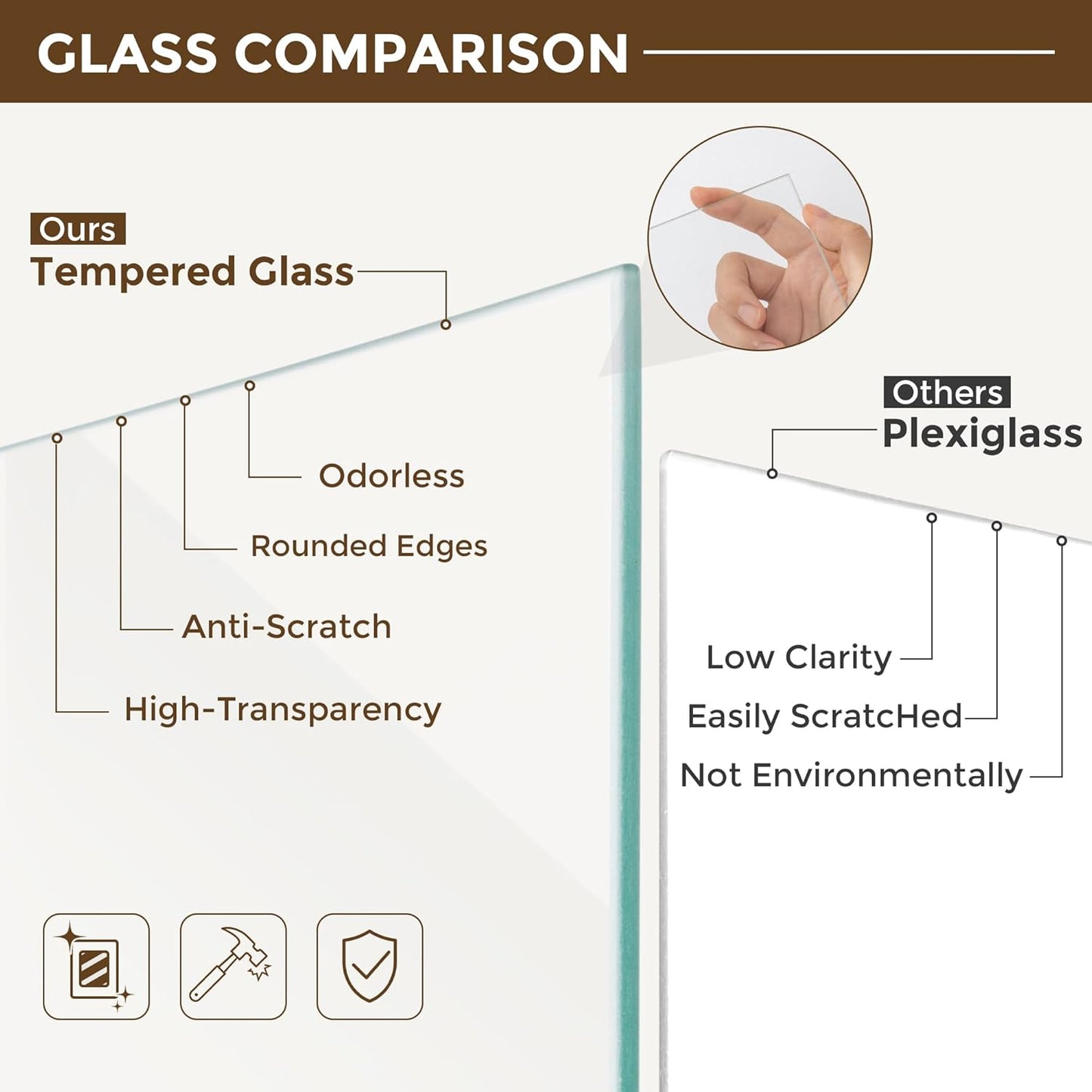 12x18 Frame USA-Sourced Natural Walnut Wood Solid Wood Photo Frame Handcrafted Rounded Corner with Mat to 8x12 Picture Display with Real Glass Family Picture, Wedding Photo, Certificate