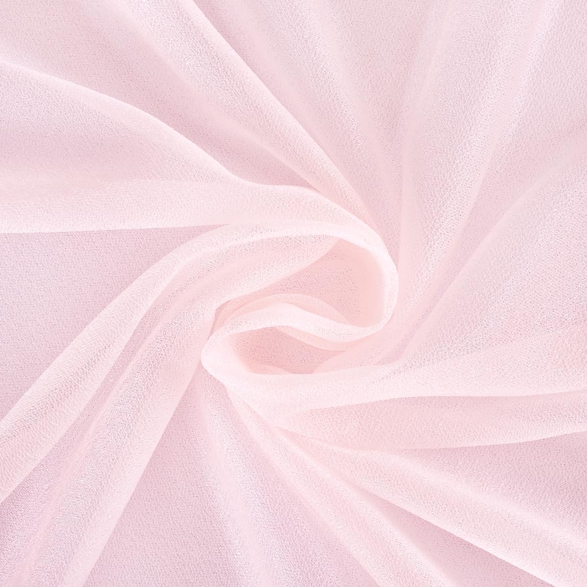 Blush Pink Wedding Arch Draping Fabric 1 Panel 29" × 20FT Sheer Drapes Outdoor Curtain for Wedding Ceremony Baby Bridal Shower Arch Ceiling Backdrop Decor