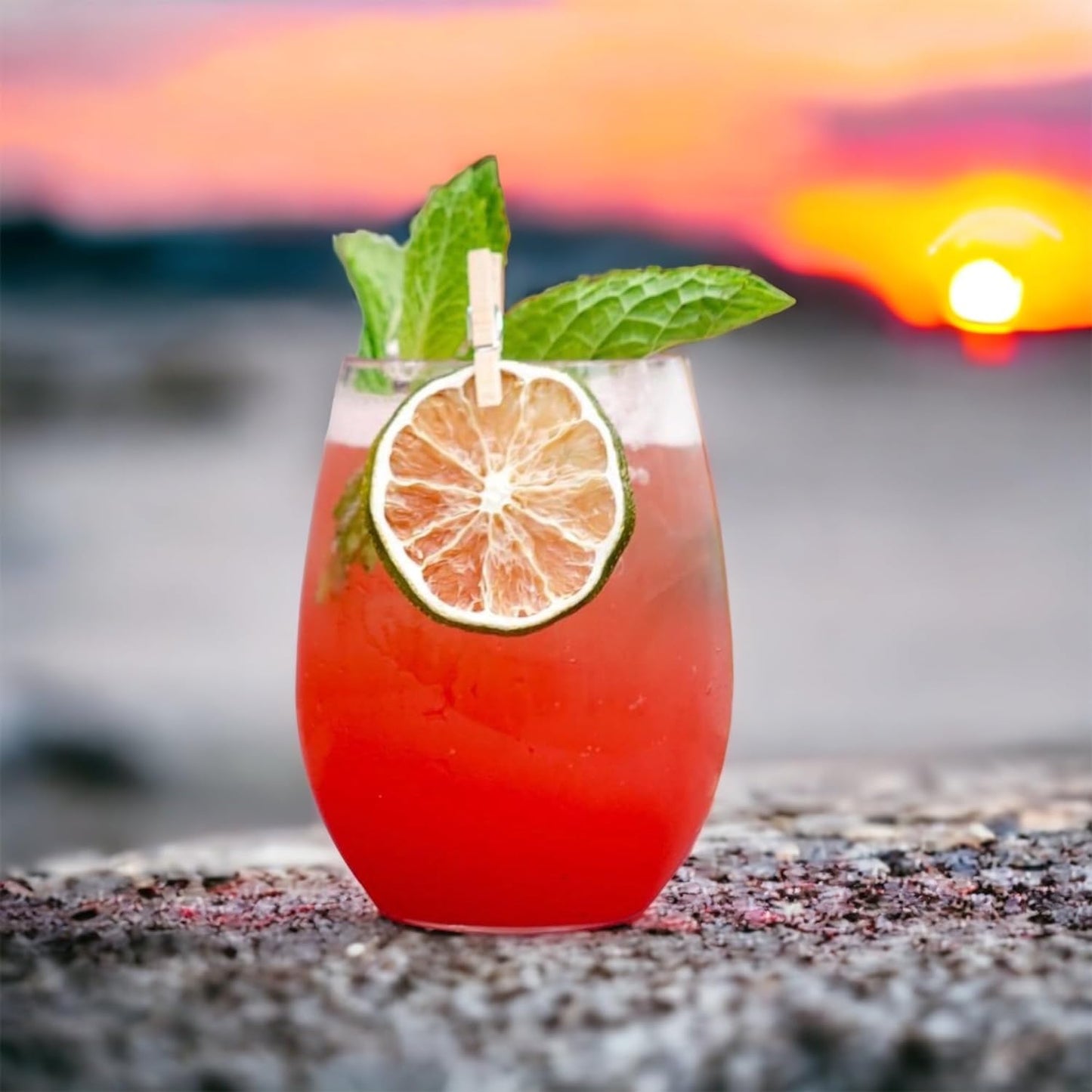 48 piece Stemless Unbreakable Crystal Clear Plastic Wine Glasses Set of 48 Small Size Cups Small(10 Ounces)