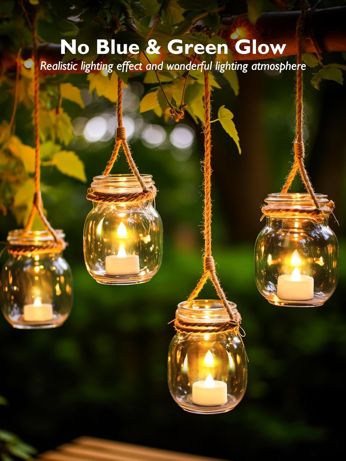 BEICHI Set of 24 Flameless LED Tea Lights Bulk, Electric Tealight Candles, Small Fake Candle Battery Operated, Warm White Flickering Mini Candles for Christmas, Home Decor