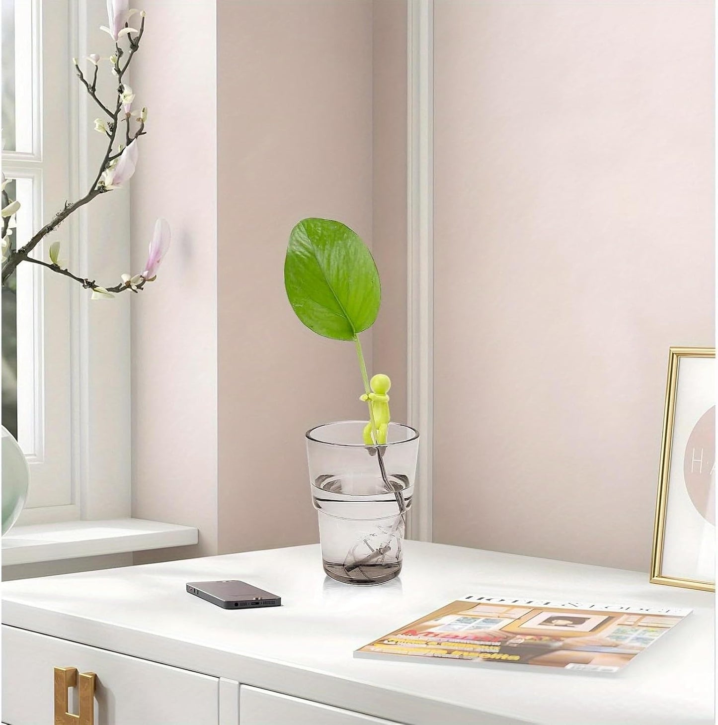 24-pcs Plant Propagation Buddy, Plant Cutting Holder for Stems, Sprouts and Shoots, Plant Propagation Friends for an Indoor Garden or a Plant Propagation Station (24, Green)