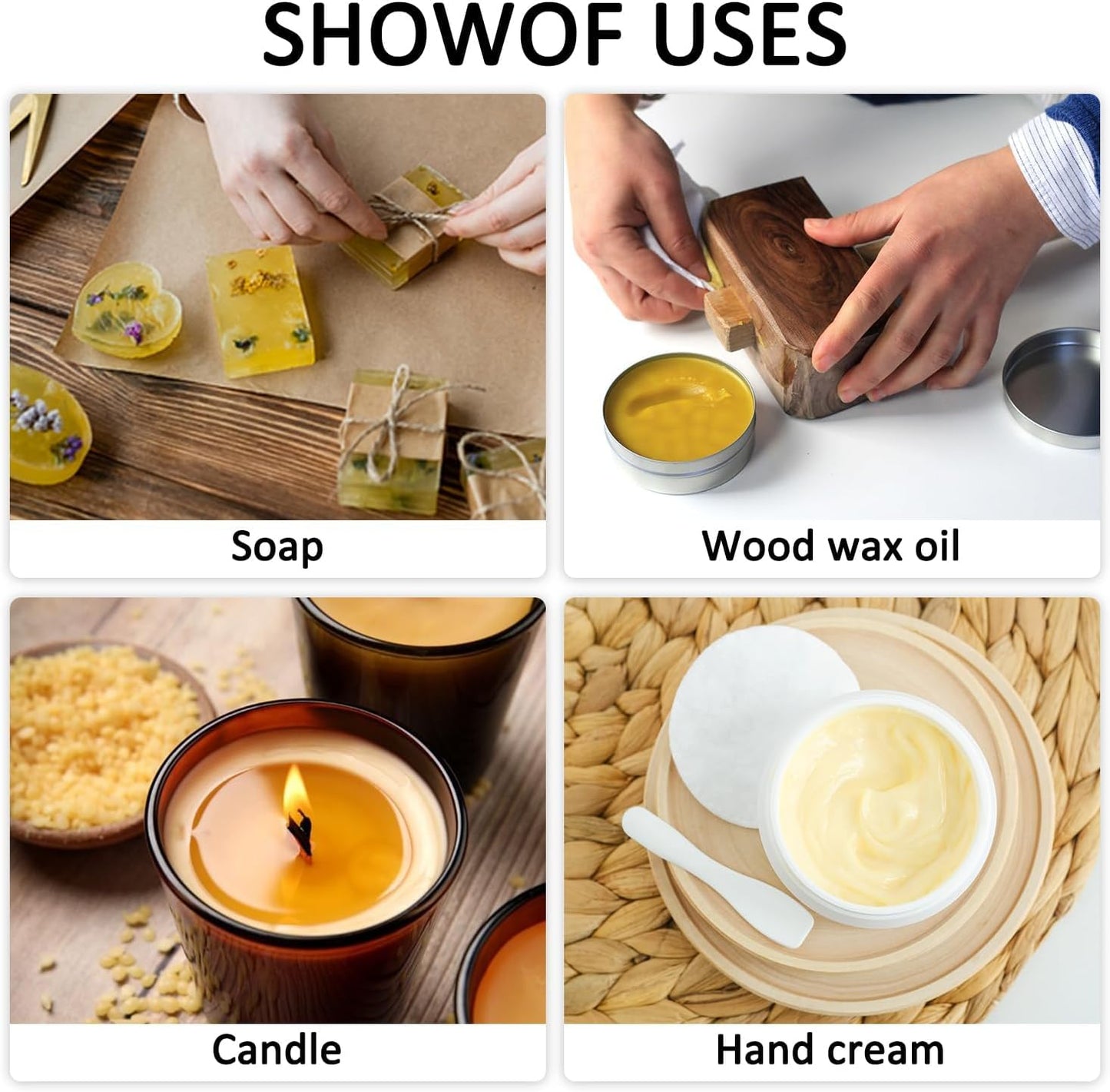 10 LB Yellow Beeswax Pellets - DIY Candle Making Kits, Magical Craft Making, Hand Care DIY Creams, Lip Balms and Soap Making Supplies (160 oz).