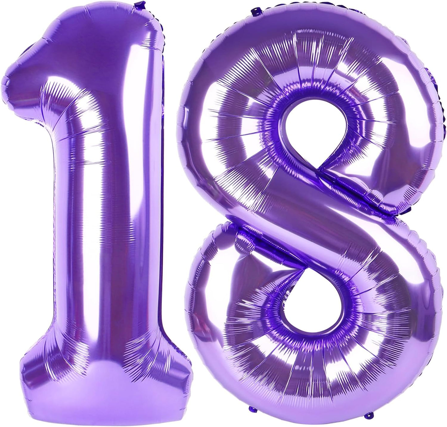 Purple Number 18 Balloon