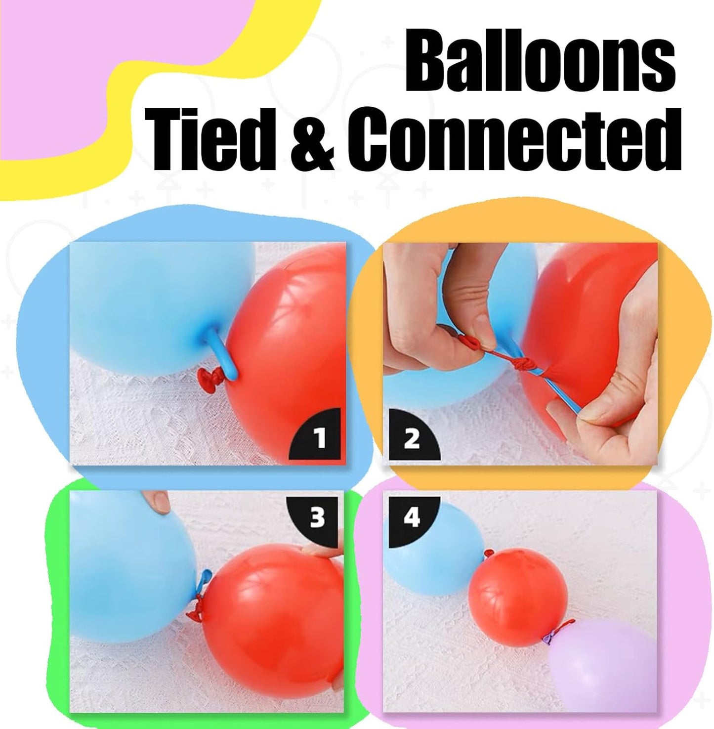 50 Pcs Quick Link Balloons Gold Metallic Chrome 6 inch, Latex Linking Balloons for Balloon Wall/Arches/Chains, Birthday Party Wedding Anniversary Graduation Arch Party Decor (gold)