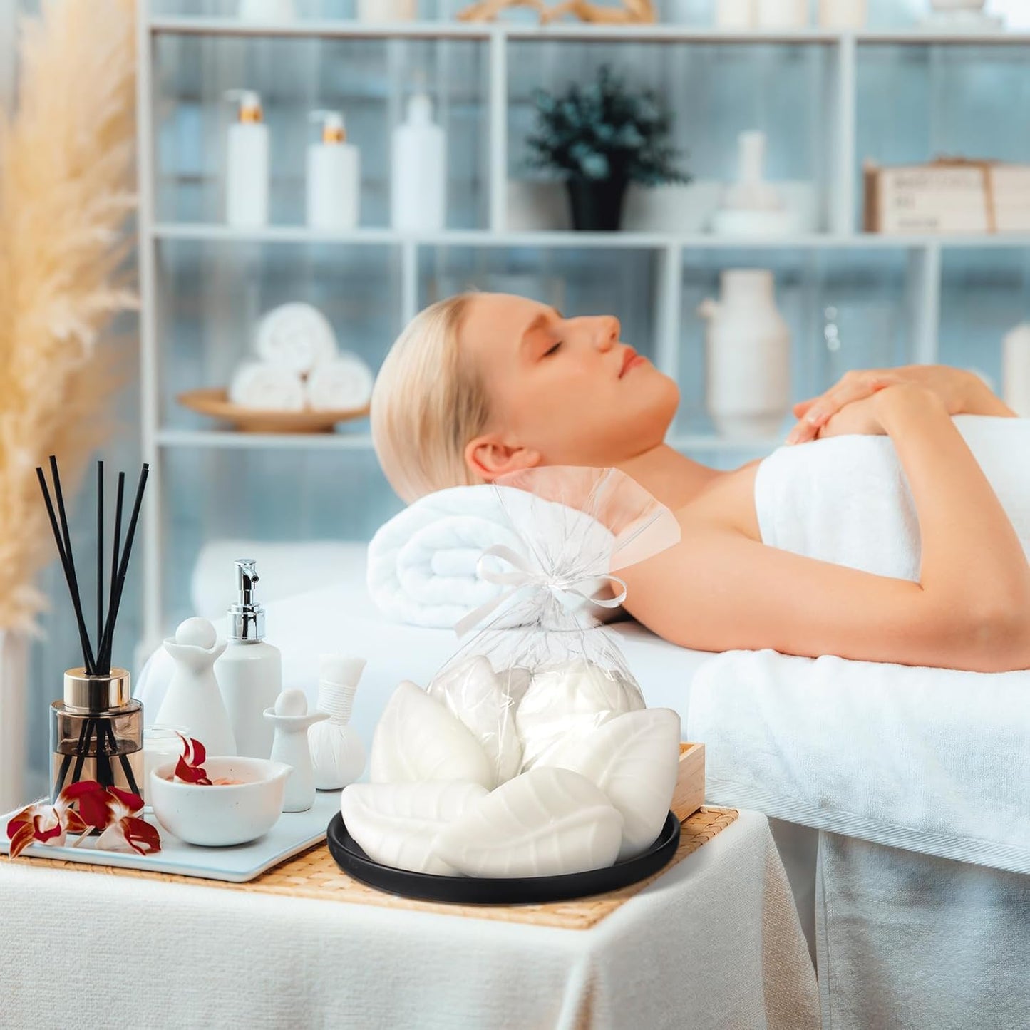 200g Bathroom Soap Decor Mini Tree Leaves Soaps for Bathroom Home Decorative Leaf Baby Shower Gifts Wedding Party Favors Bulk Bridal Shower Favors