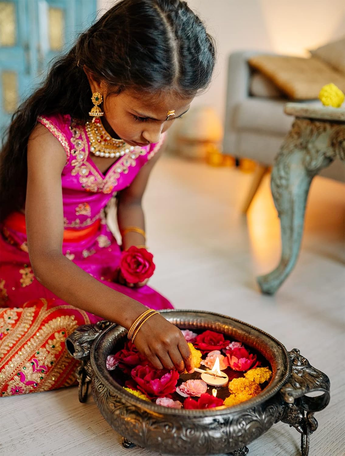 Hananona 200 Pcs Marigold Flower Heads Bulk, Silk Marigold Heads with Stems Artificial Marigold Flowers for Diwali Home Decor DIY Marigolds Garland Craft Day of Dead Decorations (200, Orange)