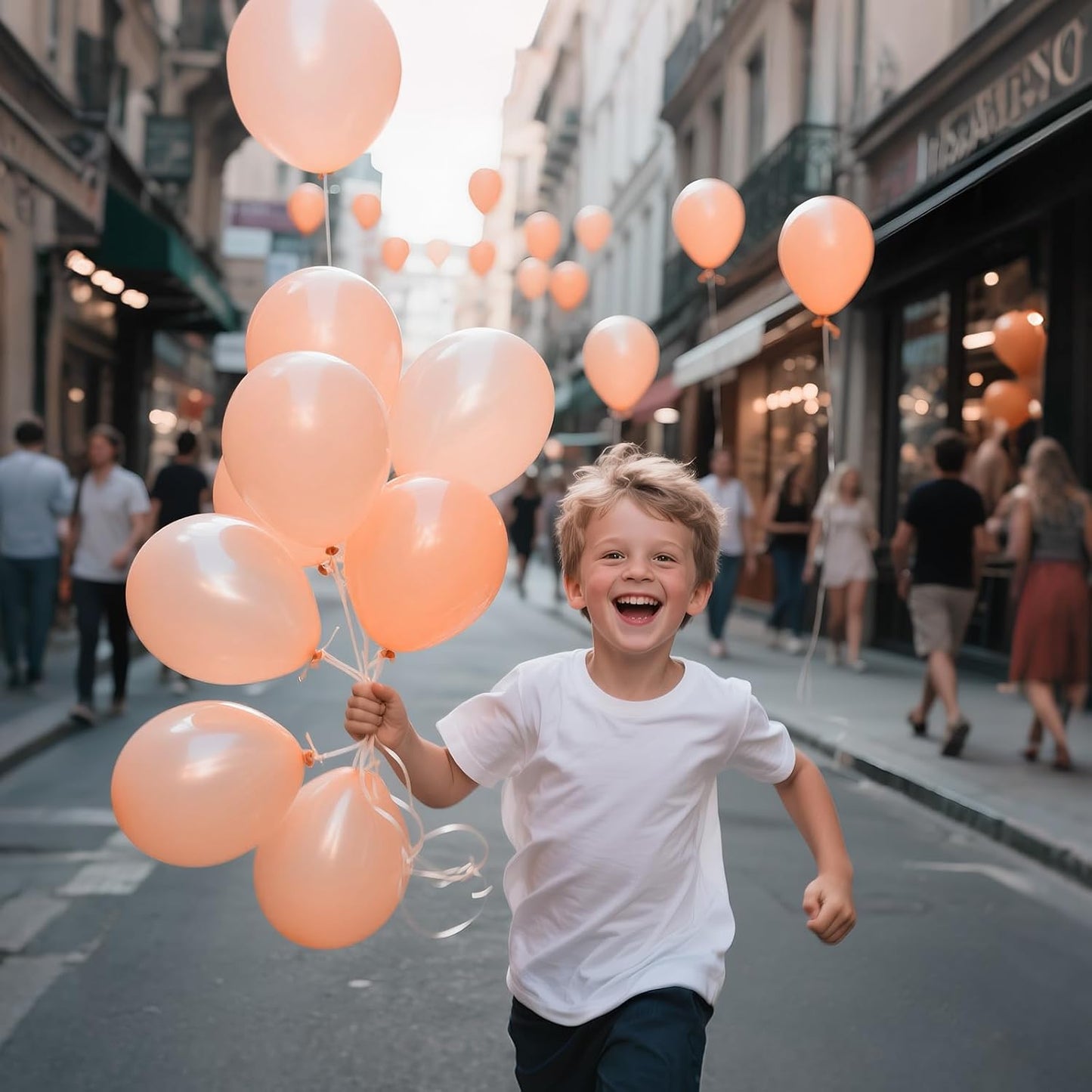 110pcs Pastel Orange Balloon 12 Inch, Pastel Orange Latex Balloons for Birthday Party Baby Shower Wedding(with 2 Ribbons).