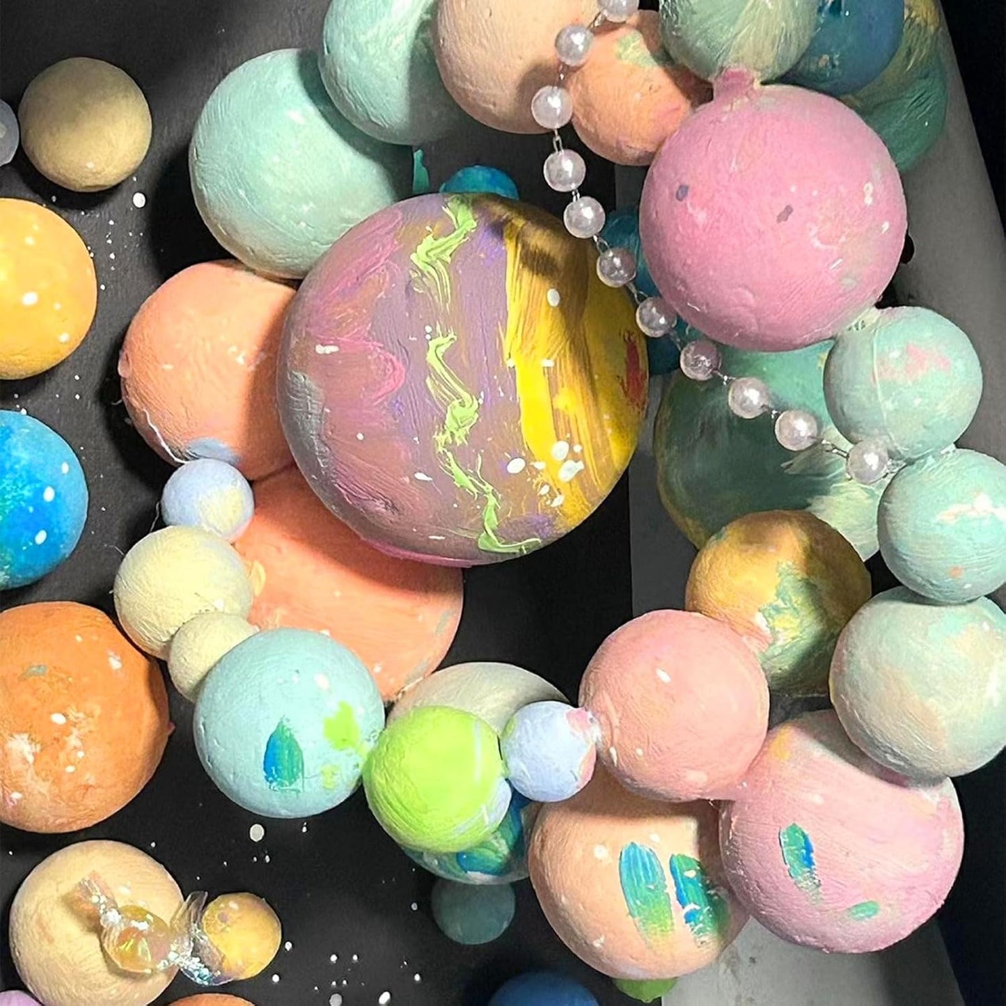 2PCS 7.9 Inch White Foam Balls Polystyrene Craft Balls Foam Balls for Art, Craft, Household, School Projects and Christmas Easter Party Decorations