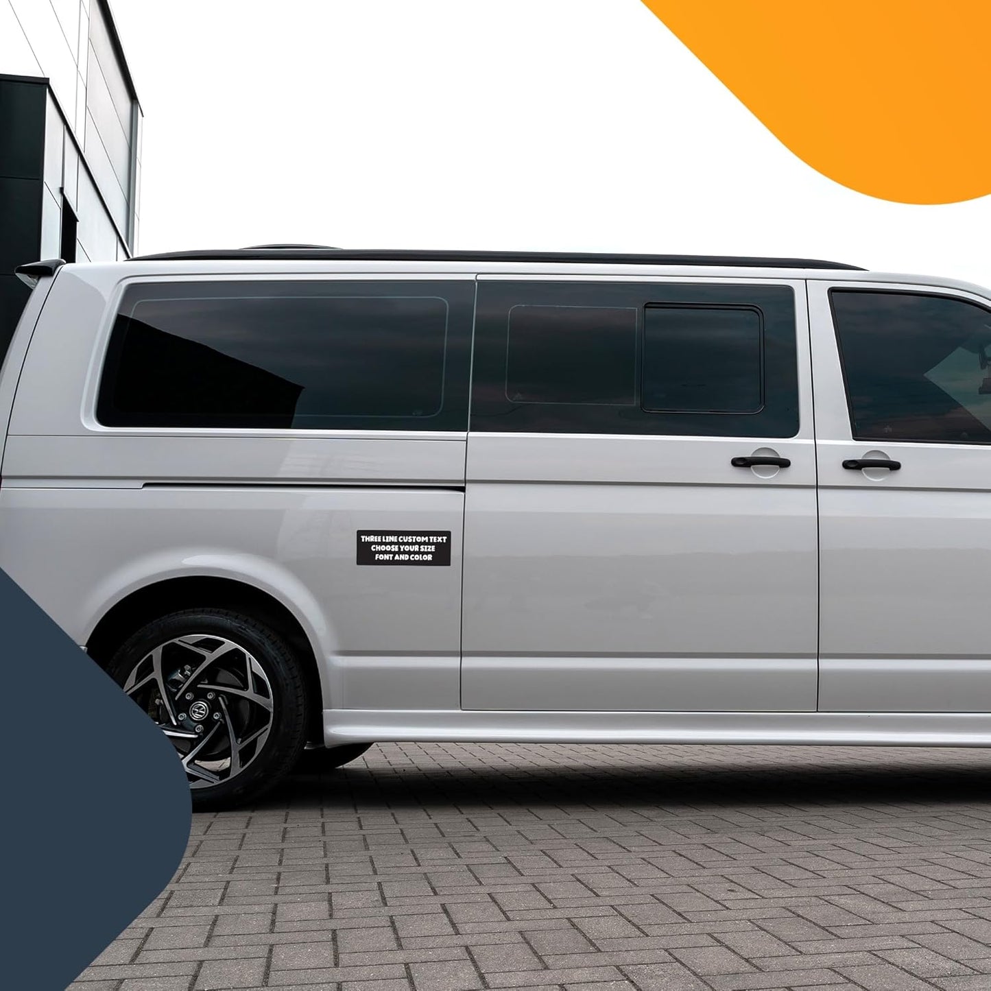 Magnet Me Up Three Line Custom Text Customizable Magnet Decal, Design Your Own Personalized Car Magnet, 3x8 Inch, for Business, Advertising, Gift, Choose Your Text, Font and Color, Crafted in USA