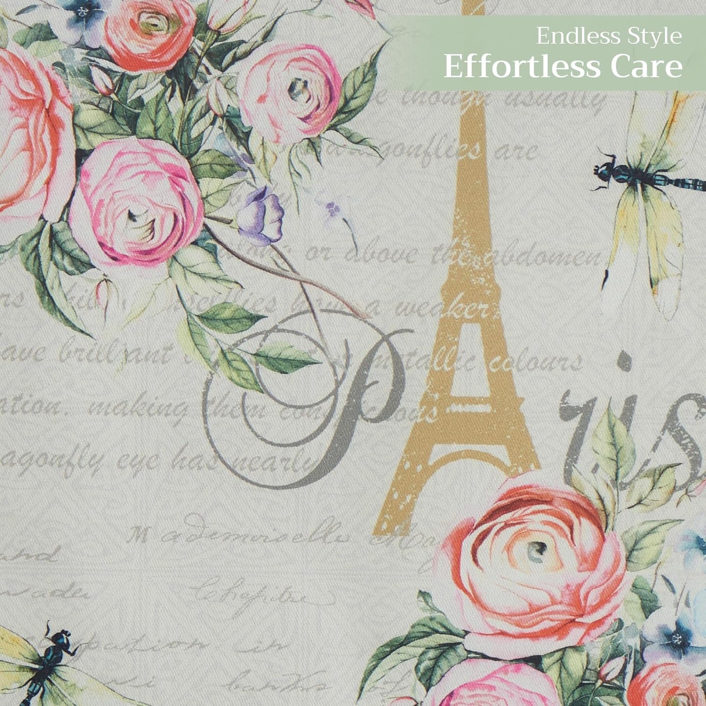 Maison d' Hermine Table Runner 100% Cotton Double Layer Table Runners 108 inches Long Decorative for Home Kitchen Dining Party Wedding Bridal Shower Spring Summer (Champ De Mars, 14.50" x 108")