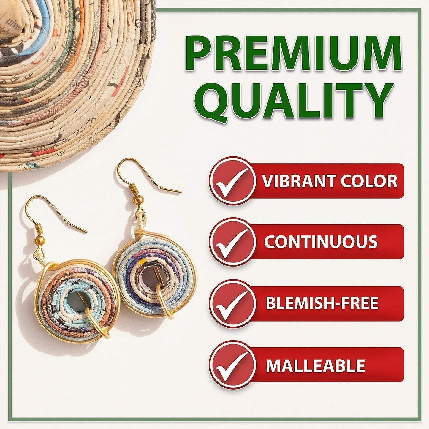 Mandala Crafts 18 Gauge Anodized Aluminum Craft Wire for Jewelry Making - 450 FT Colored Flexible Silver Copper True Blue Brown Red Kelly Green Wire - Bendable for Bonsai Armature Crafting Sculpting