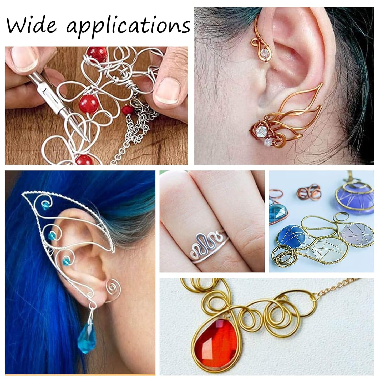 BENECREAT 10 Gauge Jewelry Craft Aluminum Wire 80 Feet Bendable Metal Sculpting Wire for Craft Floral Model Skeleton Making, Garden (Copper Tone)