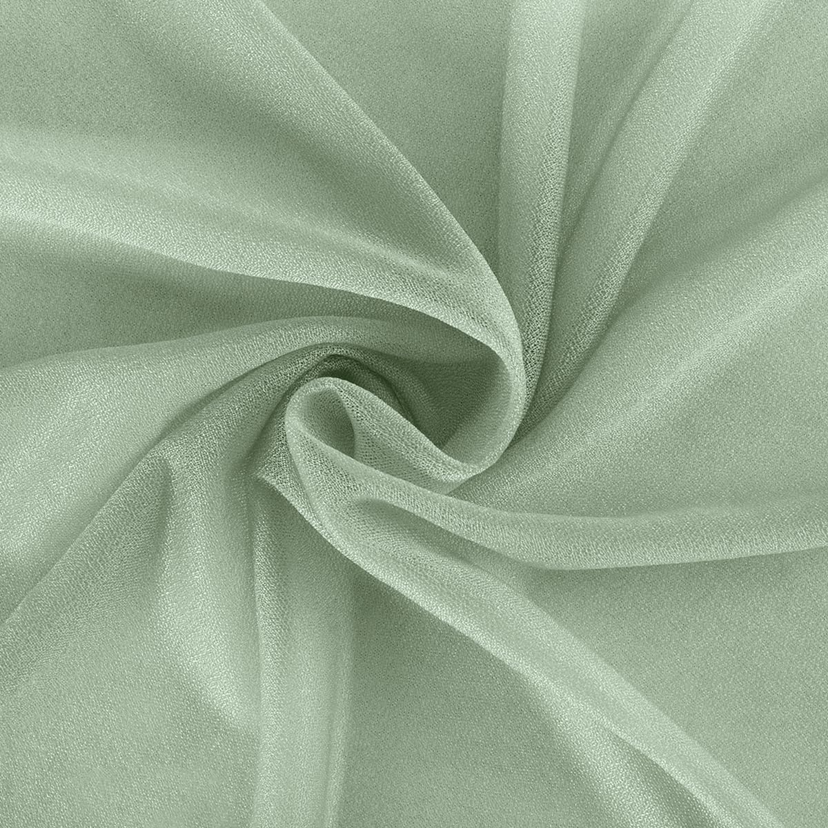 Sage Green Wedding Arch Draping Fabric 1 Panel 29" × 20FT Sheer Drapes Outdoor Curtain for Wedding Ceremony Baby Bridal Shower Arch Ceiling Backdrop Decor