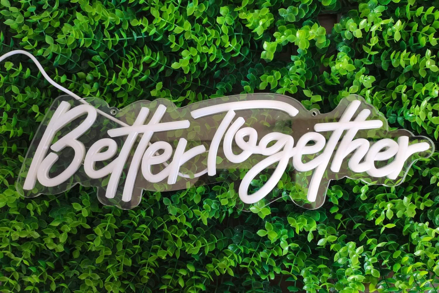 Ulalaza LED Neon Sign Night Light for Wall Party Décor Bedroom Room Bar Wedding Home Birthday Art Decoration Christmas with USB Chain Light Modulator 5v (Lets Party Blue)