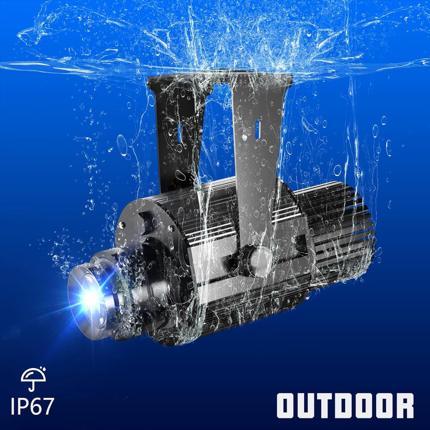 Custom Logo Projector Lights Custom GOBO projectors for Store Business or Wall Outdoor Waterproof ip67 HD led for Shop Advertising and Wedding 35W