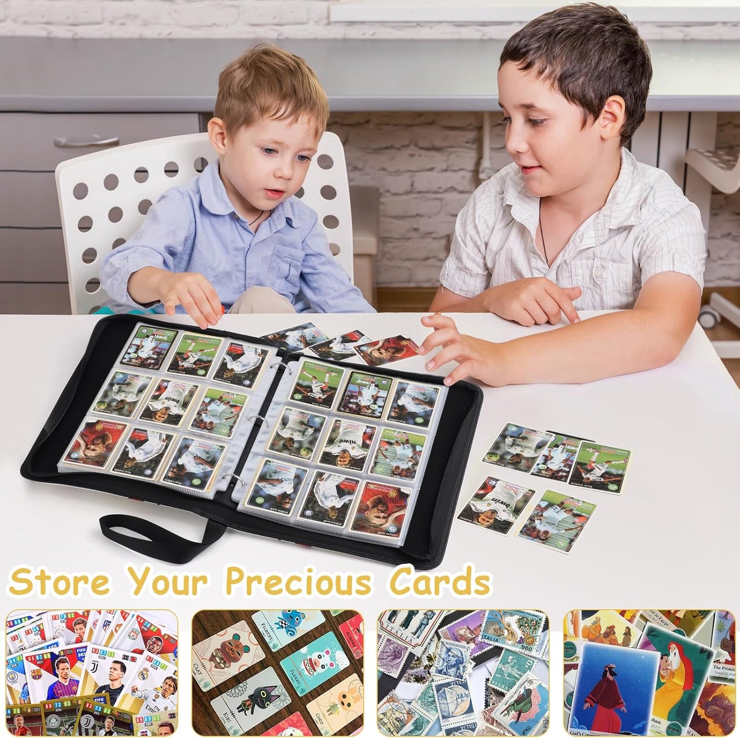 Trading Card Binder, Card Collection Binder Album Folder with 720 Side Loading Pockets, 9 Pocket Trading Card Album Folder for TGC,MTG, Baseball Cards, Yugioh