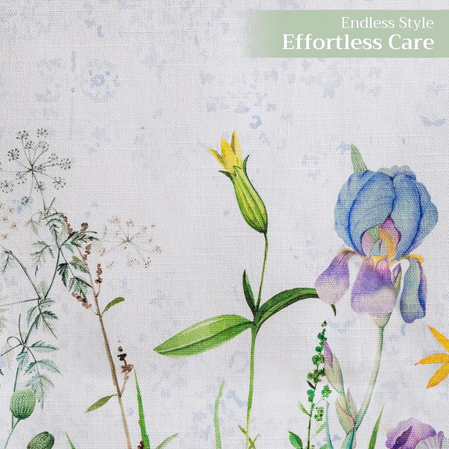 Maison d' Hermine Table Runner 100% Cotton Single Layer Table Runners 72 inches Long Decorative for Home Kitchen Dining Party Wedding Bridal Shower Spring Summer (Fleurs De Mai, 14.50" x 72")