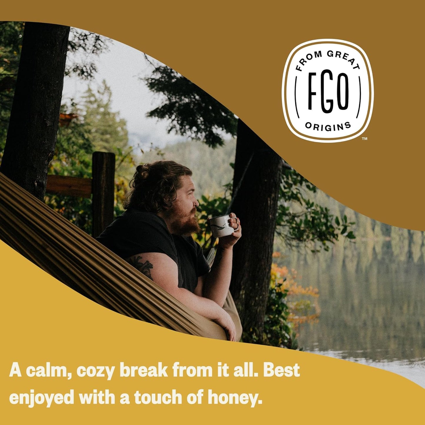 FGO Organic Chamomile Tea, 40 Count, Eco-Conscious Tea Bags, Resealable Bag (Pack of 1)