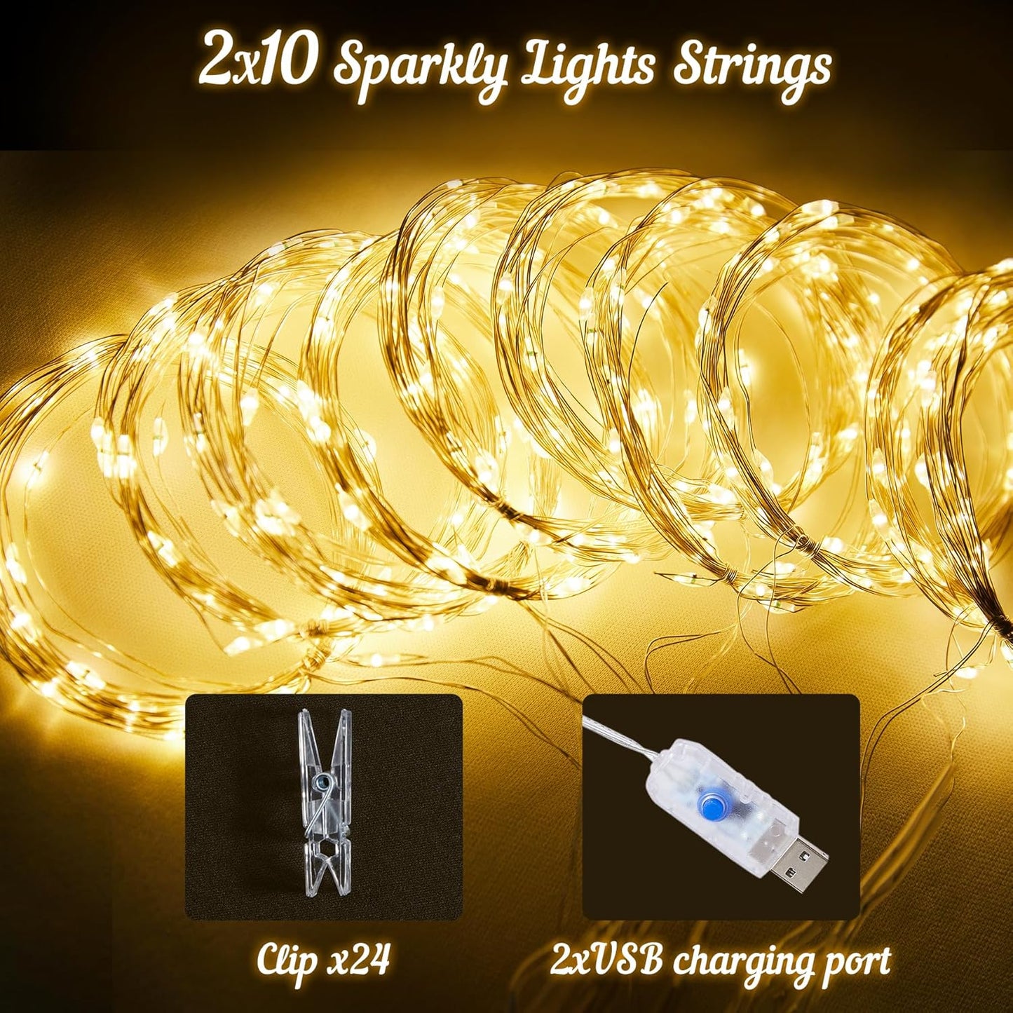 20x10ft White Tulle Backdrop Curtains with Lights for Party Wedding Baby Shower, Sheer Wrinkle Free Backdrop Curtains for Birthday Party Photo Booth Background Decoration