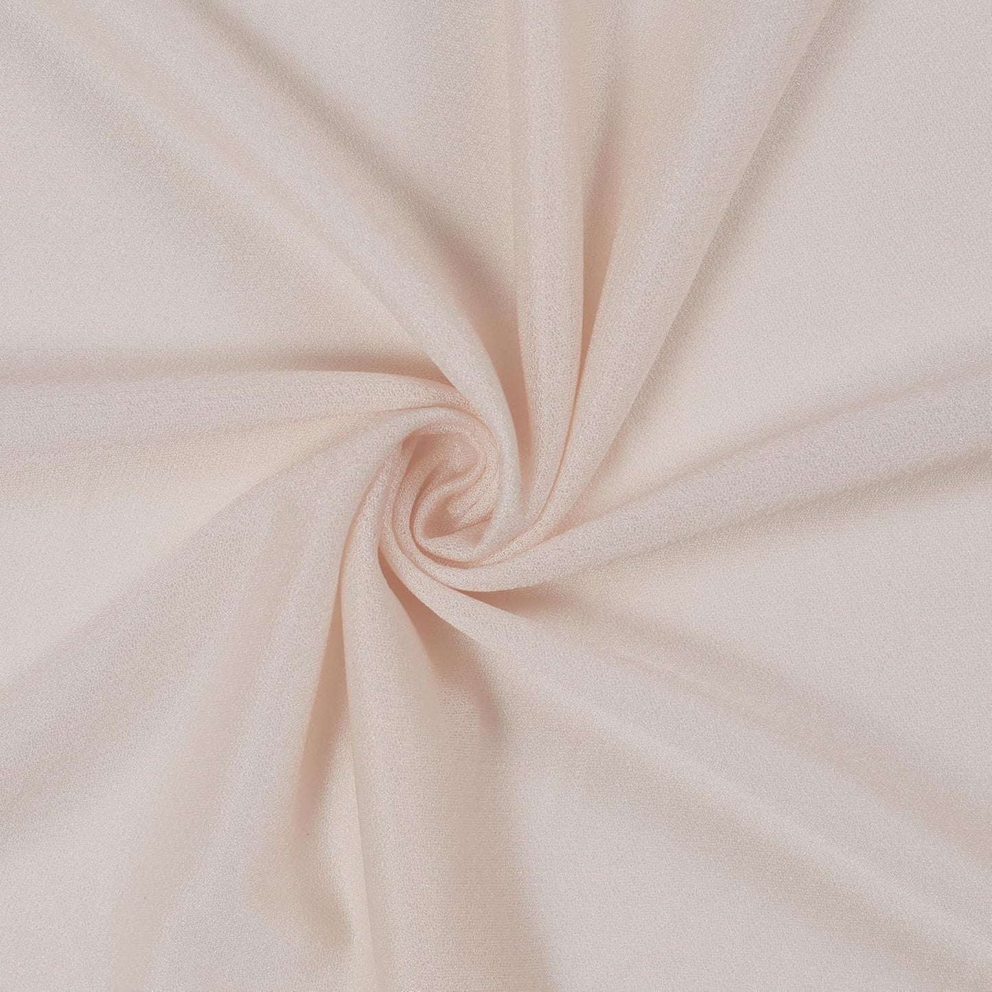 VDS Pack of 1 Panel (30 Inch X 30 Feet) Wedding Arch Draping Fabric Sheer Chiffon Fabric Drapery for Wedding Ceremony Reception Swag Backdrop Canopy Chuppah ARBO Altars Decoration (Nude)