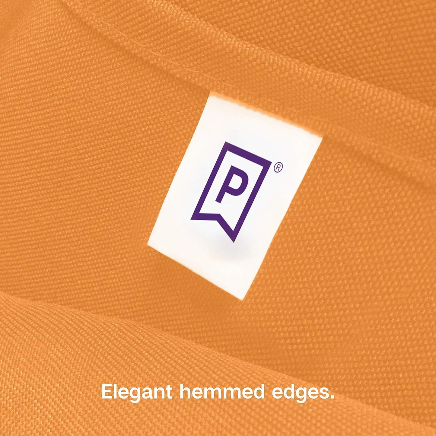 Gee Di Moda Square Tablecloth - 52 x 52 Inch Orange Table Cloth for Small Square or Round Tables - Heavy Duty Washable Fabric - for Buffet Table, Holiday Party, Dinner, Wedding & Baby Shower