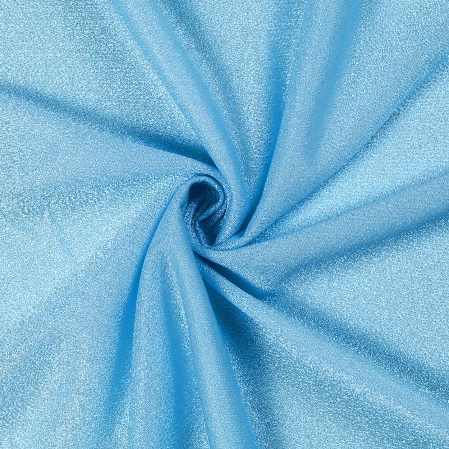 VDS Pack of 2 Panel (30 Inch X 50 Feet) Wedding Arch Draping Fabric Sheer Chiffon Fabric Drapery for Wedding Ceremony Reception Swag Backdrop Canopy Chuppah ARBO Altars Decoration (Turquoise)
