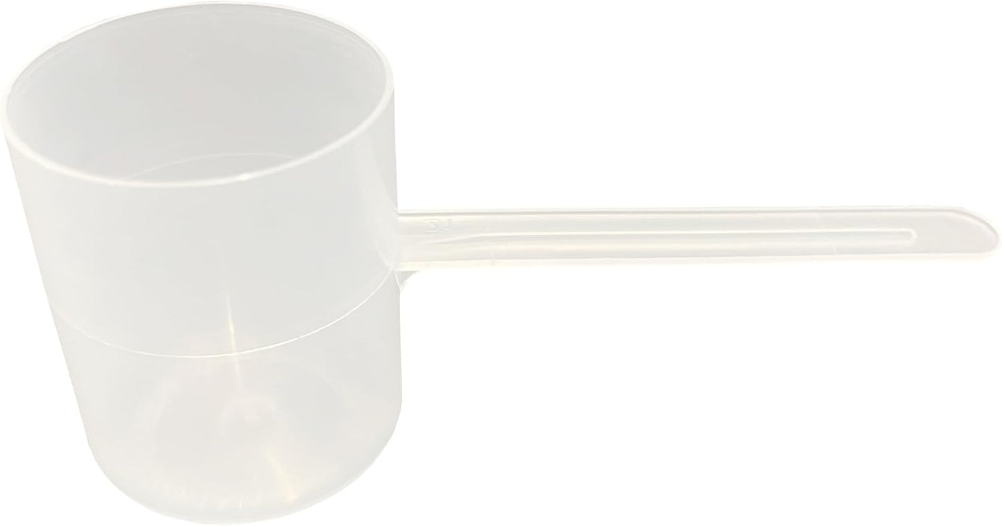 82 mL (82 CC | 2.77 Oz.) Long Handle Scoop for Measuring Coffee, Pet Food, Grains, Protein, Spices and Other Dry Goods (Pack of 5)
