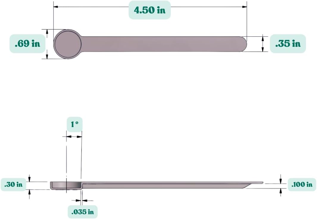 1/4 Teaspoon (1.25 mL) Long Handle Scoop for Measuring Coffee, Pet Food, Grains, Protein, Spices and Other Dry Goods (Pack of 1)