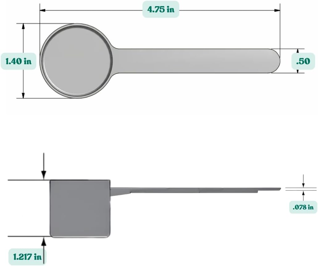 25 mL (5 Teaspoon) Long Handle Scoop for Measuring Coffee, Pet Food, Grains, Protein, Spices and Other Dry Goods (Pack of 25)