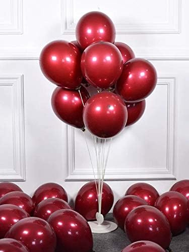 50pcs 12" Party Decoration Matte Latex Balloon for Birthday Wedding Anniversary Christmas Festival (Burgundy)