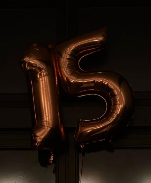 Large 40 Inch Coffee Brown 3 Number Balloon, 3 13 23 30 33 36 38 Dark Brown Birthday Party Decorations, Numbers Three Foil Balloons for Anniversary Party Graduations Celebration Supplies
