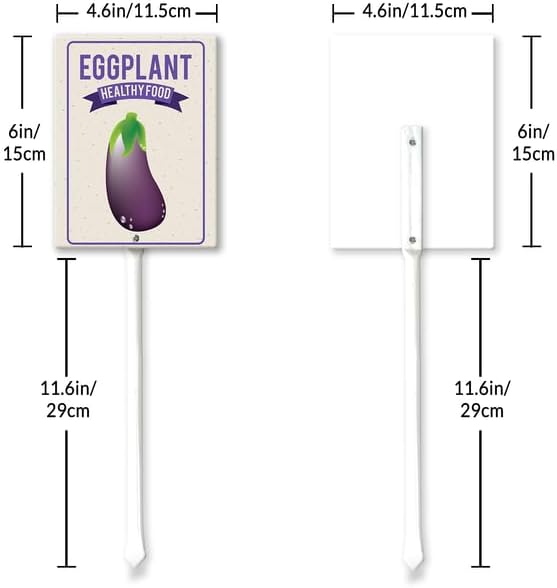 Eveokoki Aluminum Seed & Plant Labels - Plant Markes for Seedlings-Plant Tags for Pots - Garden Signs for Vegetable - Durable Markers for Plants Outdoor Waterproof - Garden Decor for Farmhouse