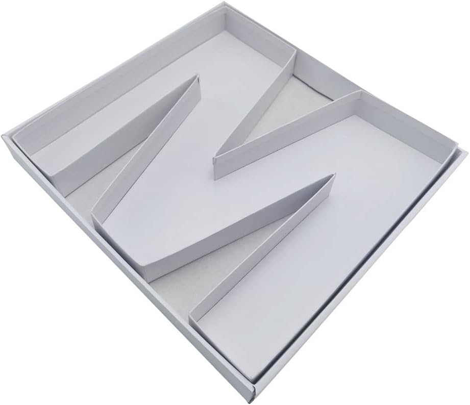 12" Fillable Cardboard Letter Charcuterie Gift Cupcake Box With Cover Sweets Packaging (M)