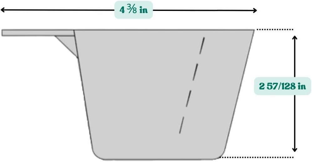 5 Oz. (2/3 Cup | 150 mL) Scoop for Measuring Coffee, Pet Food, Grains, Protein, Spices and Other Dry Goods (Pack of 100)
