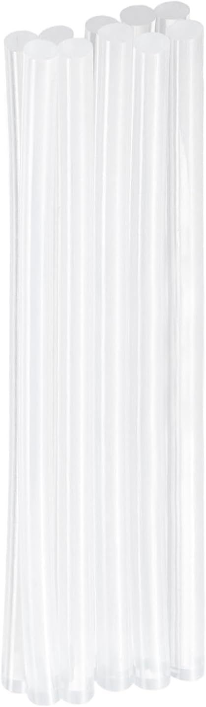 HARFINGTON 10pcs Hot Glue Sticks 0.28" Dia x 5.91" Long EVA Mini Hot Melt Adhesive Glue Stick for Hot Melt Gun Wood Plastic Glass Flowers Fabrics Foam, Clear