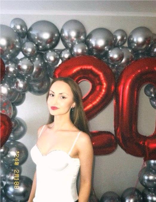 Red Number 0 Balloon 40 Inch, Large Red 0 Number Balloons, Foil Mylar Helium Balloon Birthday Party Supplies, 10 20 30 40 50 60 70 80 90 100 Birthday Anniversary 2025 Numbers Decorations