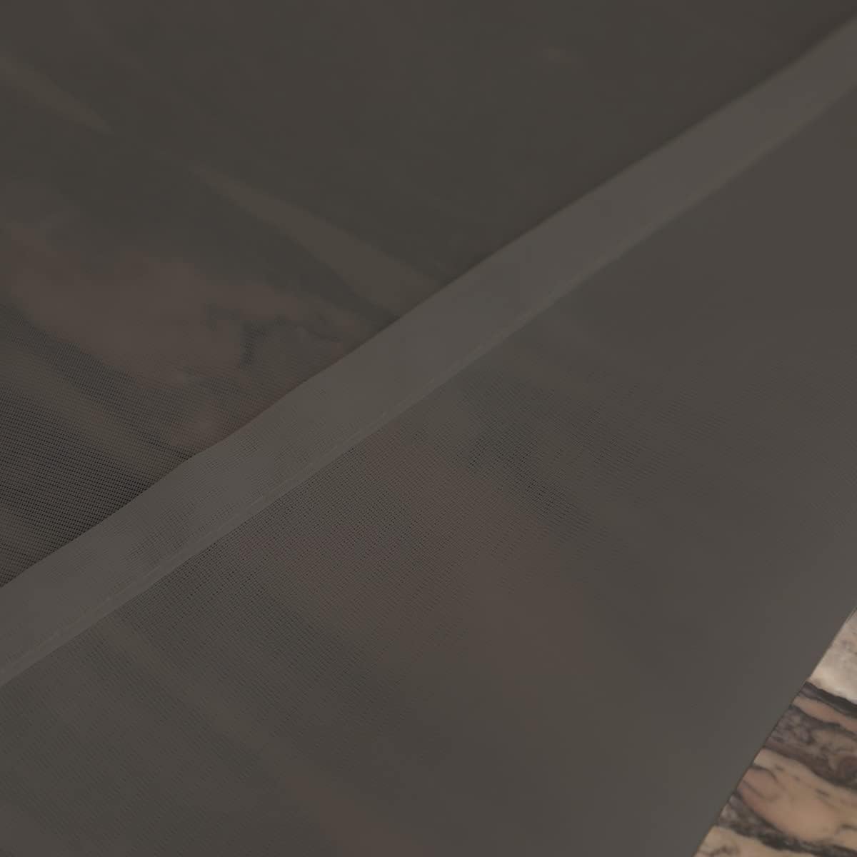 Window Dark Gray Sheer Curtains 130 Inches Long 2 Panels Sheer Curtain Basic Rod Pocket Panel for Bedroom Children Living Room Yard Kitchen (Dark Gray, 52" W x 130" L | 2 pcs)