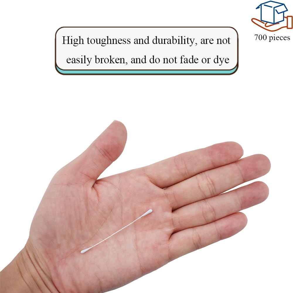 HAHIYO 700Pcs 2mm Light Blue Matte Double Head Flower Stamen Pistil for Flower Making Scrapbook Decoration - Handmade Artificial Flowers Pistil Matt-Like Floral Stamens Flowers Pollen Stamen