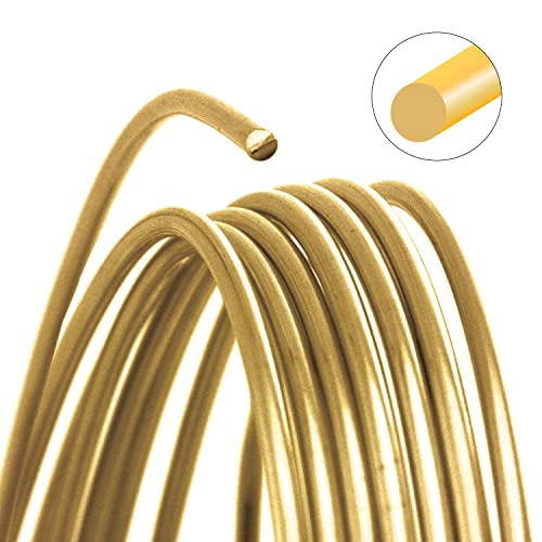The Beadsmith Wire Elements Craft Wire – Tarnish Resistant, Soft Temper, Round, Rose Gold Color – 1.6mm, 14 Gauge, 10 Foot Spool – Jewelry Making, Wire Wrapping, Floral, & Other DIY Crafts