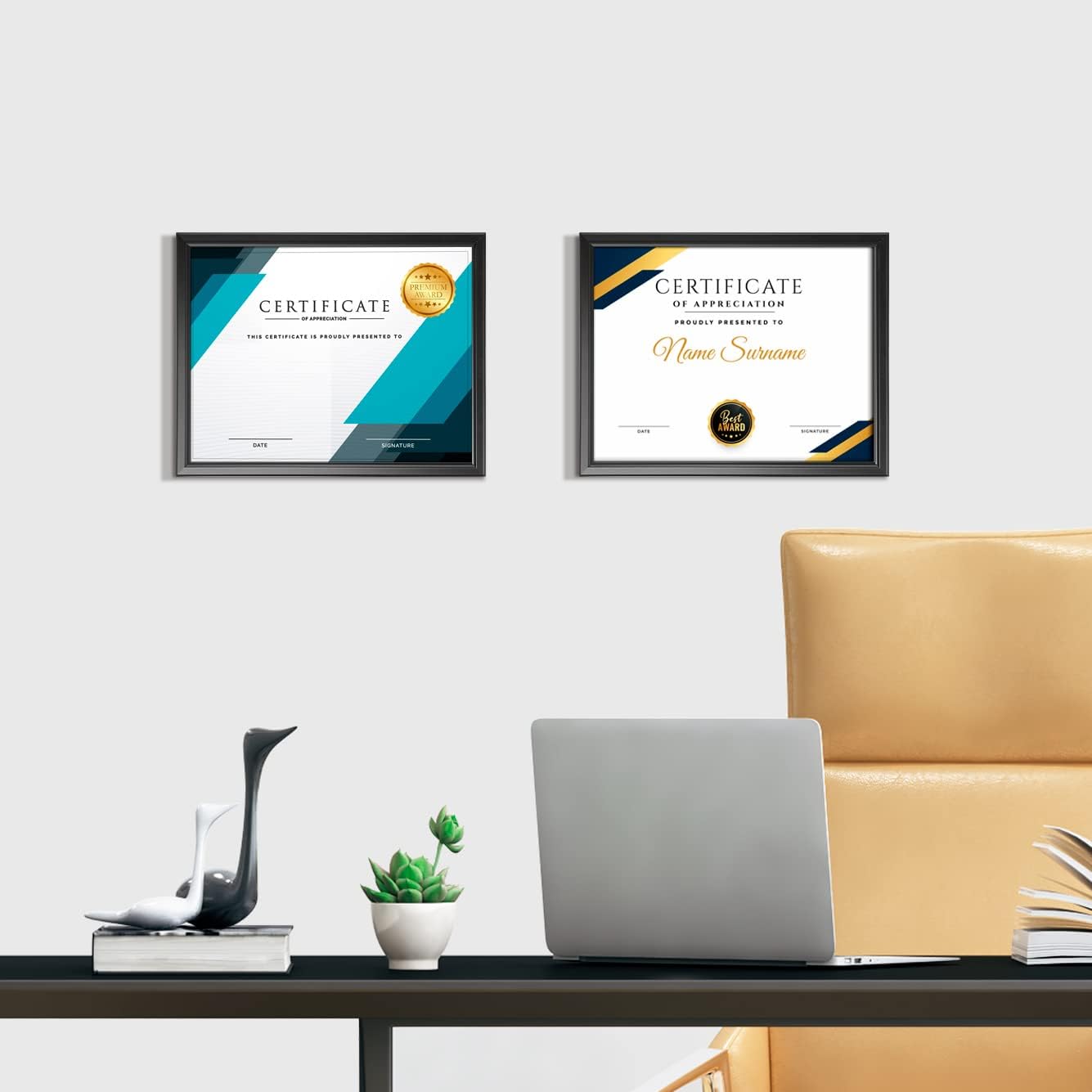 LaVie Home 8.5x11 Picture Frames (12 Pack, Black) Simple Designed Photo Frame with High Definition Glass for Wall Mount & Table Top Display, Set of 12 Classic Collection